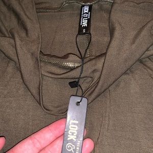 Maxi skirt olive green